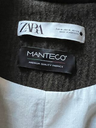 Cappotto donna ZARA in lana Manteco