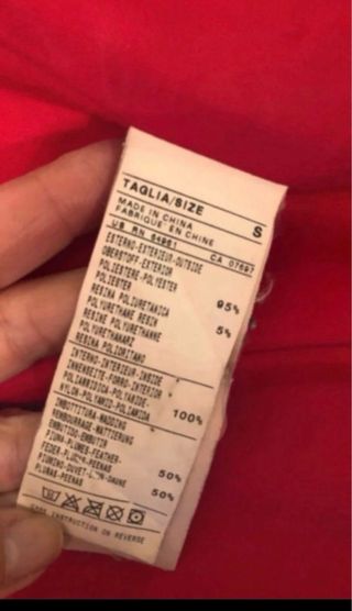 Piumino lungo Sisley vera piuma