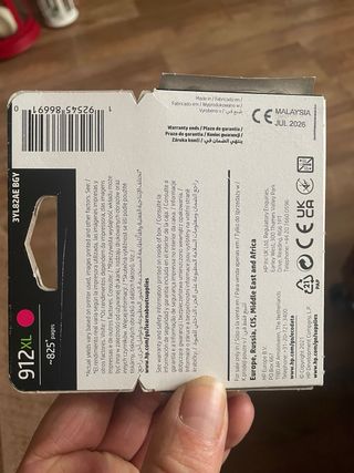 Pack 4 Cartuchos Tinta HP 912 XL