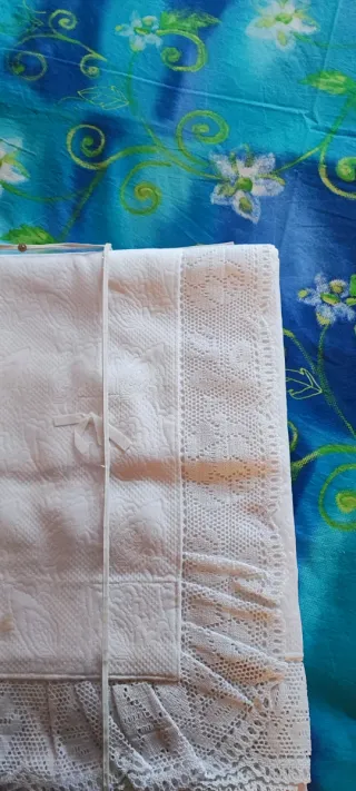 Coprirete Matrimoniale 200x220 Cotone Bianco