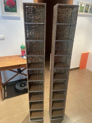 Estanterías Mimbre para CDs