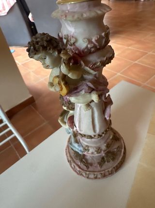 Portavelas vintage ángeles música