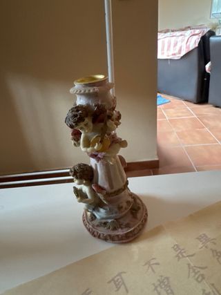 Portavelas vintage ángeles música