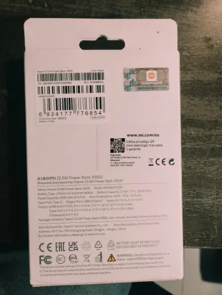 Power Bank Xiaomi 10000mAh 22.5W Nero