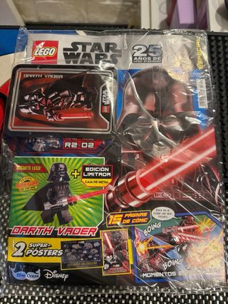 2 revistas Lego Star Wars Darth Vader+1 Darth Maul