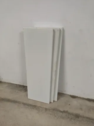 3 BANDEJAS DE ESTANTERÍA METÁLICA BLANCAS