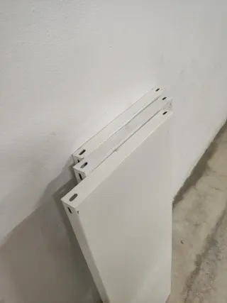 3 BANDEJAS DE ESTANTERÍA METÁLICA BLANCAS