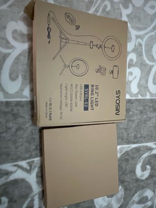 Aro de luz LED con trípode y soportes