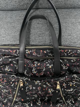Bolso nylon estampado floral