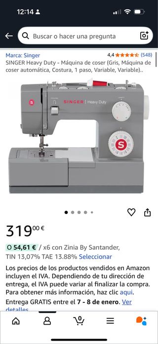 Máquina de coser SINGER Heavy Duty