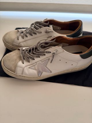 Golden Goose Hi Star Sneakers Blancas/Gris