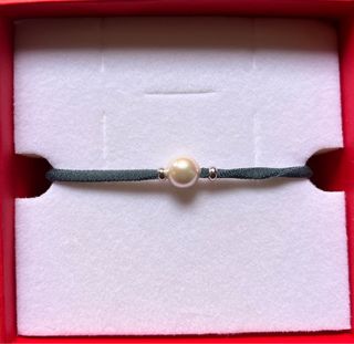 Pulsera Majorica Perla Blanca y pulsera azul