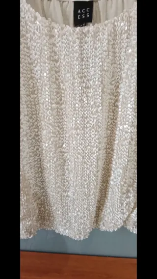 Top donna ACC ESS con paillettes taglia L