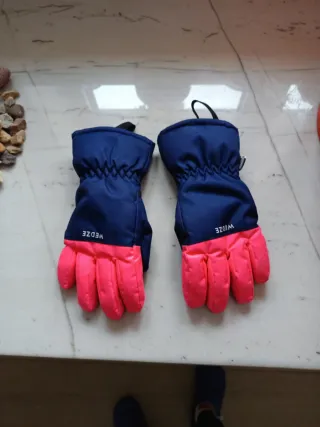 Guantes Esquí Wedze Azul/Rosa 6-8 años