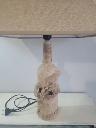 Lámpara de mesa auxiliar de cristal