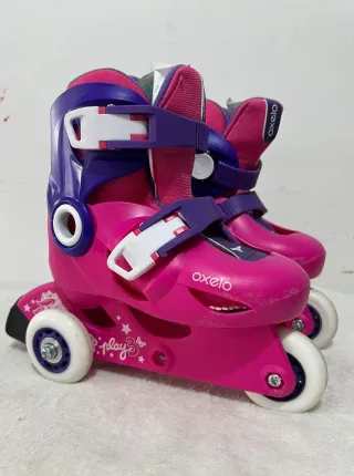 Patines Oxelo Niña Ajustables Rosa/Morado