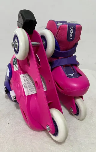 Patines Oxelo Niña Ajustables Rosa/Morado