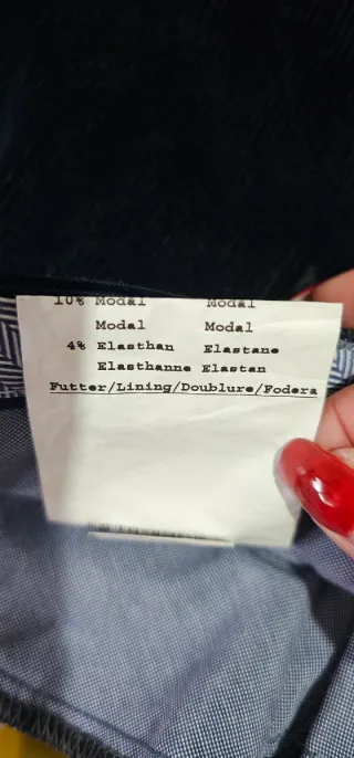 Pantaloni eleganti Bugatti neri taglia 54