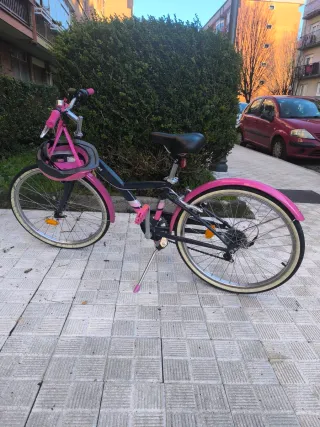 Bicicleta infantil niña Btwin rosa