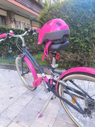 Bicicleta infantil niña Btwin rosa