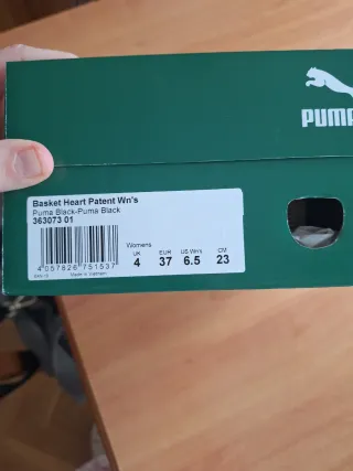 Zapatillas Puma Charol Negras Mujer Usadas