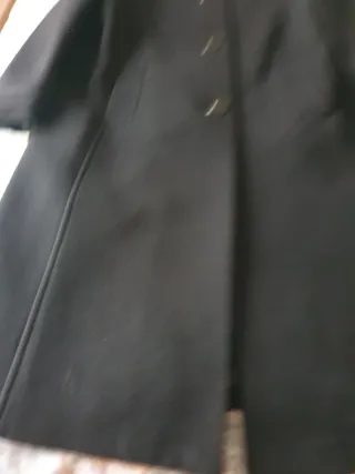 Cappotto donna nero con collo di pelliccia