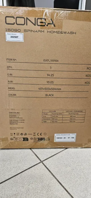 Conga 15090 Spinarm Home&Wash Nero