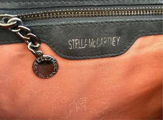 Borsa a mano Stella McCartney in pelle nera con catena