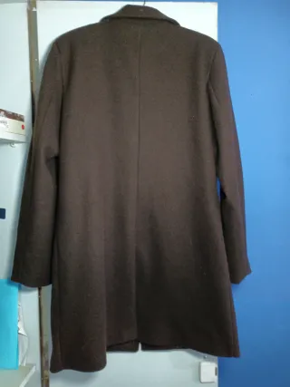 Abrigo paño con hombreras