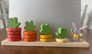 Juguete Montessori Madera Zanahorias Apilables