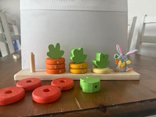 Juguete Montessori Madera Zanahorias Apilables