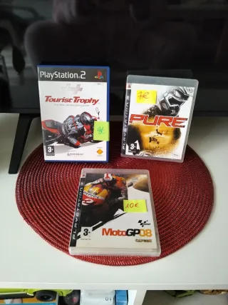 Juegos PS2 y PS3: Tourist Trophy, Pure, MotoGP 08