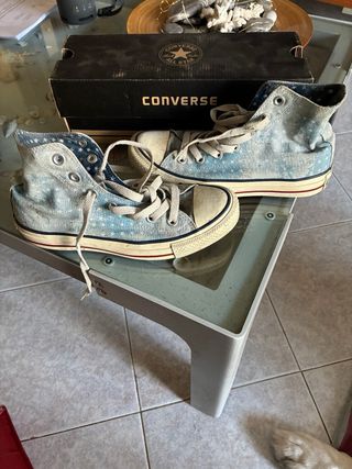 Converse Chuck Taylor All Star Blu/Bianco Tg 37
