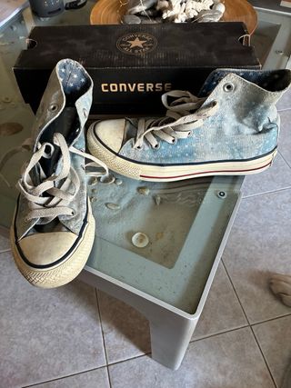 Converse Chuck Taylor All Star Blu/Bianco Tg 37