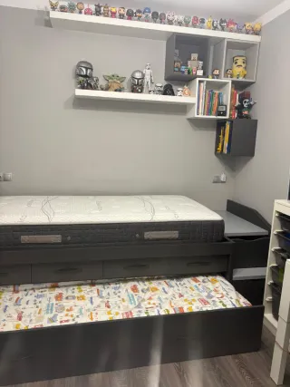 Habitación juvenil 2 camas y 2 colchones