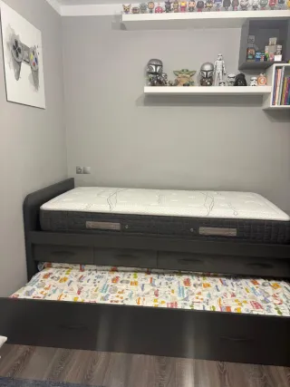 Habitación juvenil 2 camas y 2 colchones