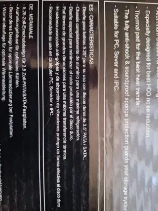 Caja Tacens Lateo HDD Cooler & Silencer