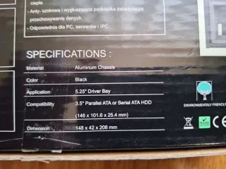 Caja Tacens Lateo HDD Cooler & Silencer