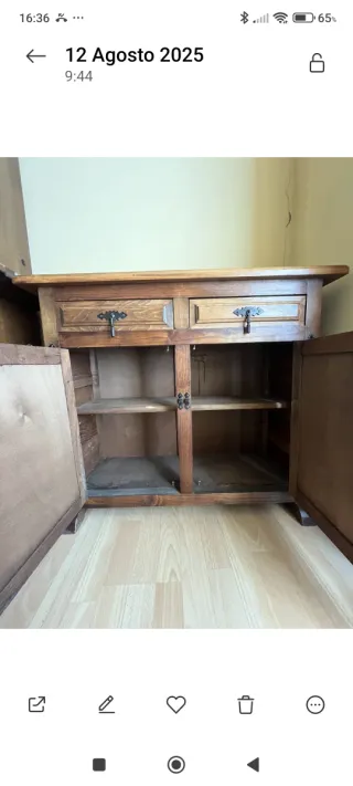 Mueble de entrada de madera