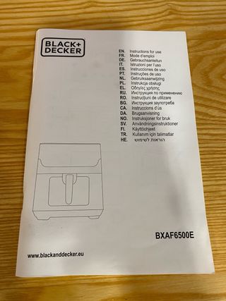 Air fryer Black+Decker