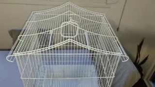 Jaula cotorra o agapornis casi nueva