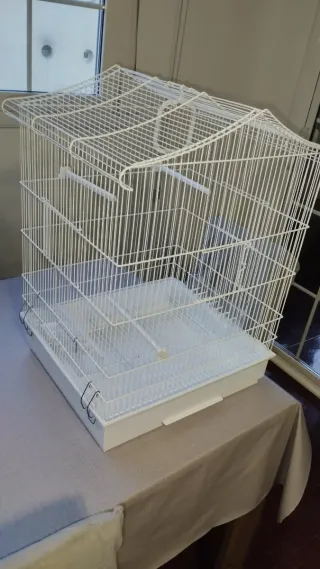 Jaula cotorra o agapornis casi nueva