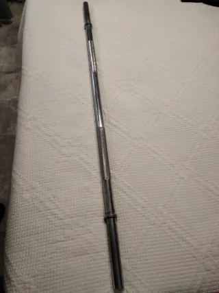 Barra de pesas cromada de 1'2 metro