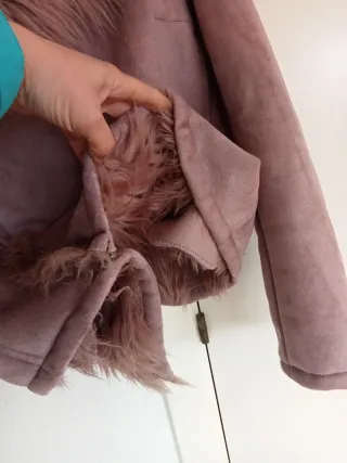 Chaqueta rosa pelo talla S