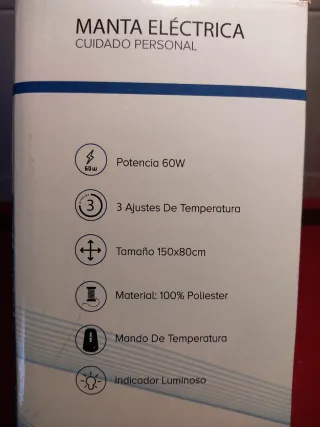 Manta Eléctrica Kenex Individual