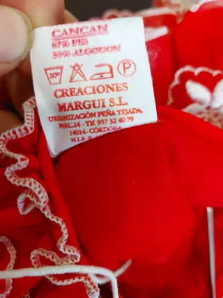 Vestido Flamenca Niña Rojo