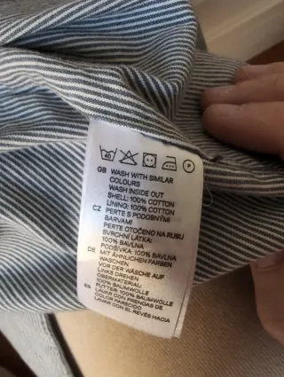 Chaqueta H&M Logg Talla s Azul vintage