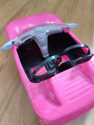Coche Barbie Descapotable Rosa