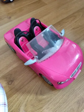 Coche Barbie Descapotable Rosa