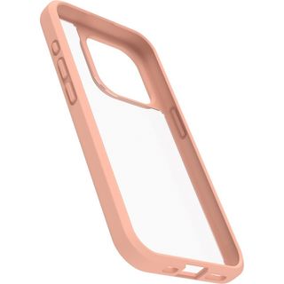 Funda React iPhone 15 Pro–Transparente/Melocotón